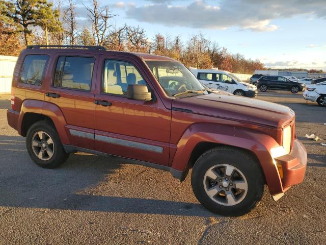 1J8GN28K68W252113 - 2008 JEEP LIBERTY SPORT BURGUNDY photo 4