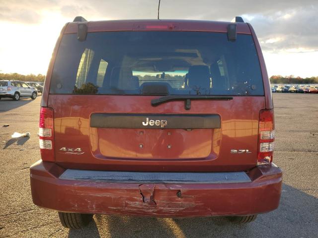 1J8GN28K68W252113 - 2008 JEEP LIBERTY SPORT BURGUNDY photo 6