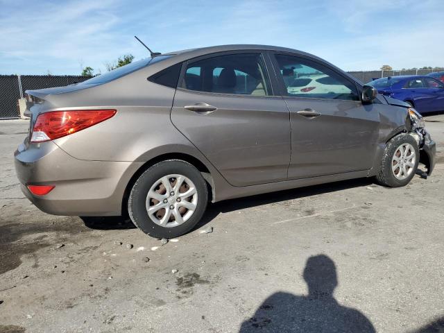 KMHCT4AE7DU476911 - 2013 HYUNDAI ACCENT GLS ბეჟი ფოტო 3