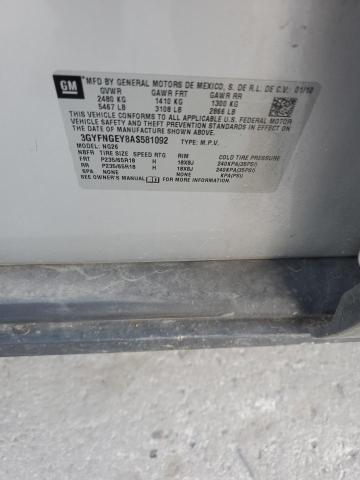 3GYFNGEY8AS581092 - 2010 CADILLAC SRX ვერცხლისფერი ფოტო 13