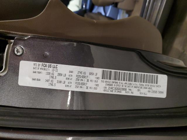 2C4RC1BG9GR228898 - 2016 CHRYSLER TOWN & COU TOURING ნაცრისფერი ფოტო 13