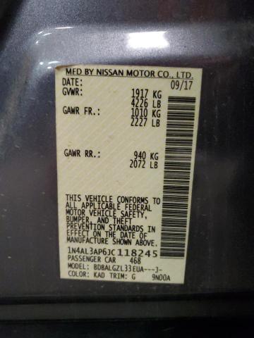 1N4AL3AP6JC118245 - 2018 NISSAN ALTIMA 2.5 Gris photo 13