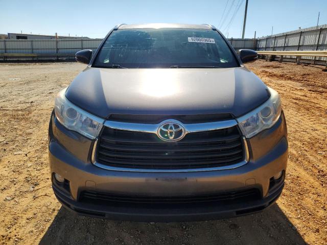 5TDJKRFH3ES031053 - 2014 TOYOTA HIGHLANDER XLE GRAY photo 5