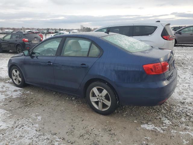 3VWLL7AJXCM472306 - 2012 VOLKSWAGEN JETTA TDI BLUE photo 2