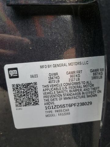 1G1ZD5ST6PF238029 - 2023 CHEVROLET MALIBU LT BLACK photo 13