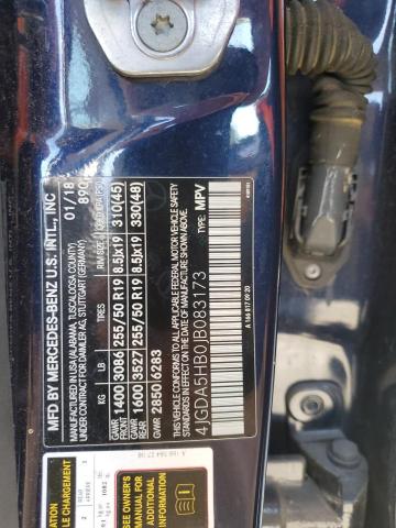 4JGDA5HB0JB083173 - 2018 MERCEDES-BENZ GLE 350 4MATIC BLUE photo 13