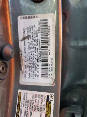 1NXBR32E85Z559140 - 2005 TOYOTA COROLLA CE GRAY photo 12