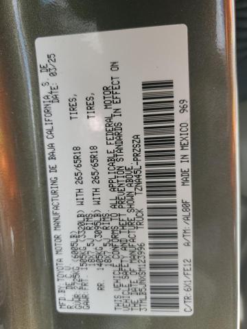 3TMLB5JNXSM123996 - 2025 TOYOTA TACOMA DOUBLE CAB TAN photo 13