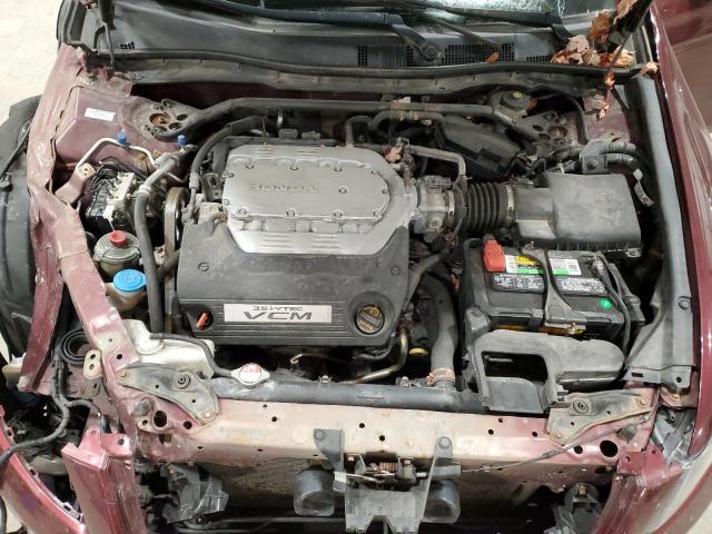 1HGCP3F83CA014725 - 2012 HONDA ACCORD EXL Бордовый фото 11