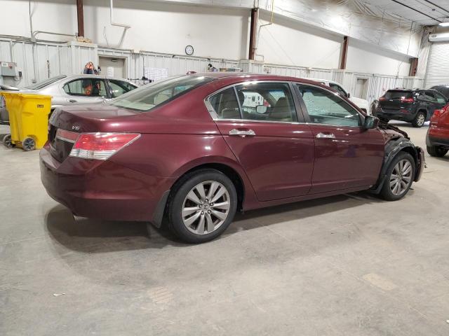 1HGCP3F83CA014725 - 2012 HONDA ACCORD EXL Бордовый фото 3