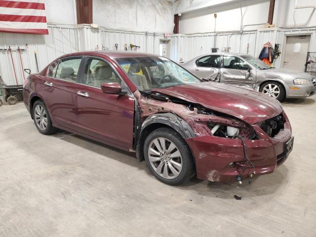 1HGCP3F83CA014725 - 2012 HONDA ACCORD EXL Бордовый фото 4