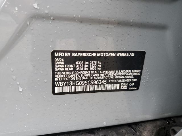 WBY13HG09SCS96345 - 2025 BMW I5 XDRIVE 40 GRAY photo 13