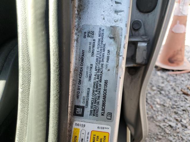 KL8CB6SA8GC613565 - 2016 CHEVROLET SPARK LS 银色 照片 12