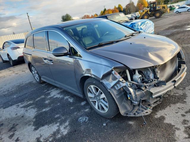 5FNRL5H96EB054586 - 2014 HONDA ODYSSEY TOURING GRAY photo 4