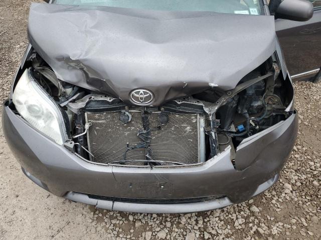 5TDDK3DC6FS100188 - 2015 TOYOTA SIENNA XLE ნაცრისფერი ფოტო 12