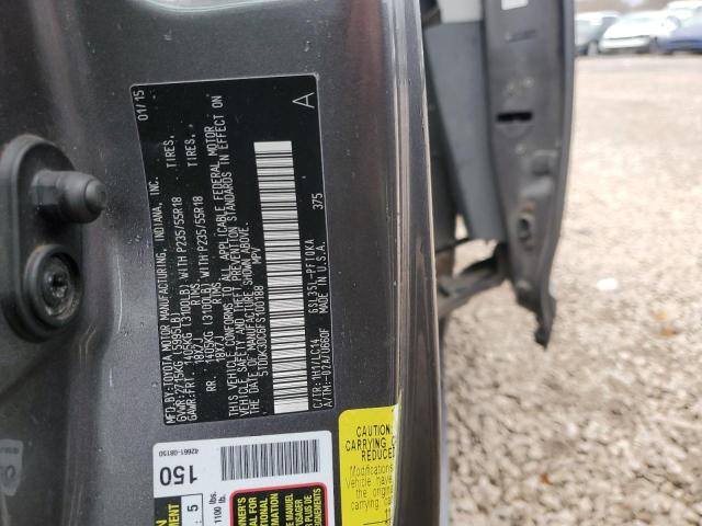 5TDDK3DC6FS100188 - 2015 TOYOTA SIENNA XLE ნაცრისფერი ფოტო 13