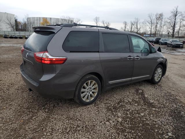 5TDDK3DC6FS100188 - 2015 TOYOTA SIENNA XLE ნაცრისფერი ფოტო 3