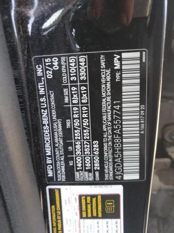 4JGDA5HB8FA557741 - 2015 MERCEDES-BENZ ML 350 4MATIC BLACK photo 13