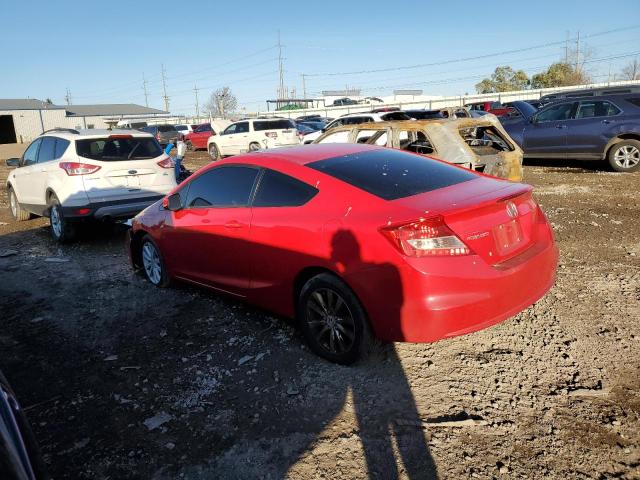 2HGFG3B8XCH554092 - 2012 HONDA CIVIC EX RED photo 2