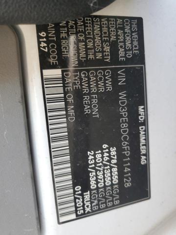 WD3PE8DC6FP114128 - 2015 MERCEDES-BENZ SPRINTER 2500 WHITE photo 12