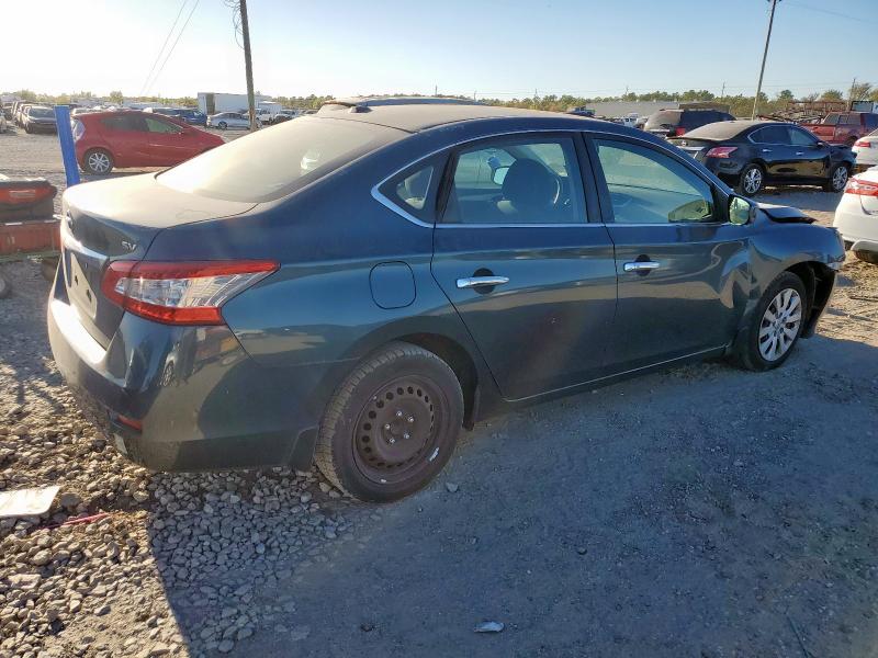 3N1AB7AP2FY378051 - 2015 NISSAN SENTRA S 青色 照片 3