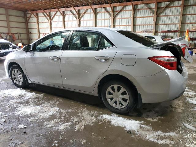 2T1BURHE8GC697726 - 2016 TOYOTA COROLLA L SILVER photo 2