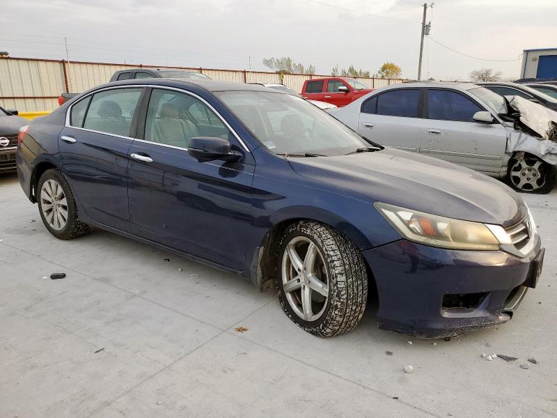 1HGCR2F74FA073704 - 2015 HONDA ACCORD EX BLUE photo 4