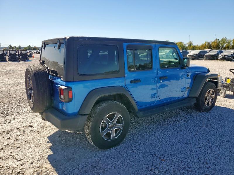 1C4HJXDN6PW680623 - 2023 JEEP WRANGLER SPORT 蓝色 照片 3