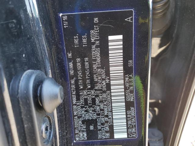 5TDJKRFH0GS506628 - 2016 TOYOTA HIGHLANDER XLE Qara foto 13