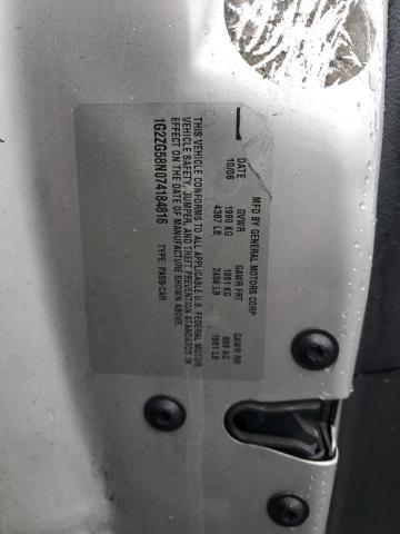 1G2ZG58N074184816 - 2007 PONTIAC G6 BASE 银色 照片 12