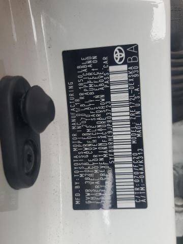 5YFBURHE9JP803723 - 2018 TOYOTA COROLLA L WHITE photo 13