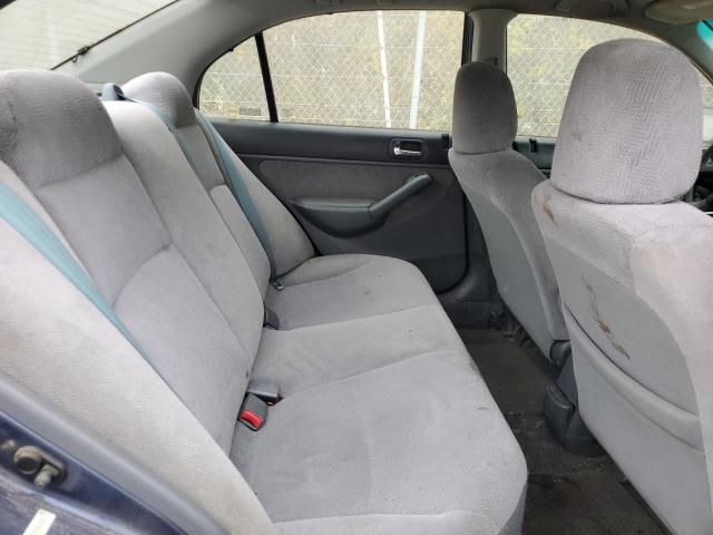 2HGES26762H590155 - 2002 HONDA CIVIC EX BLUE photo 10