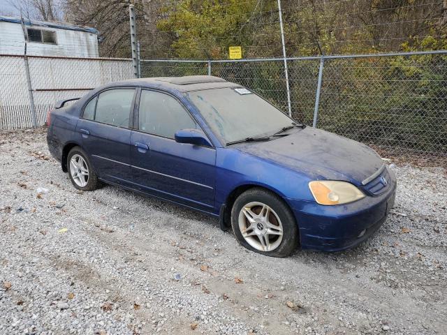 2HGES26762H590155 - 2002 HONDA CIVIC EX BLUE photo 4