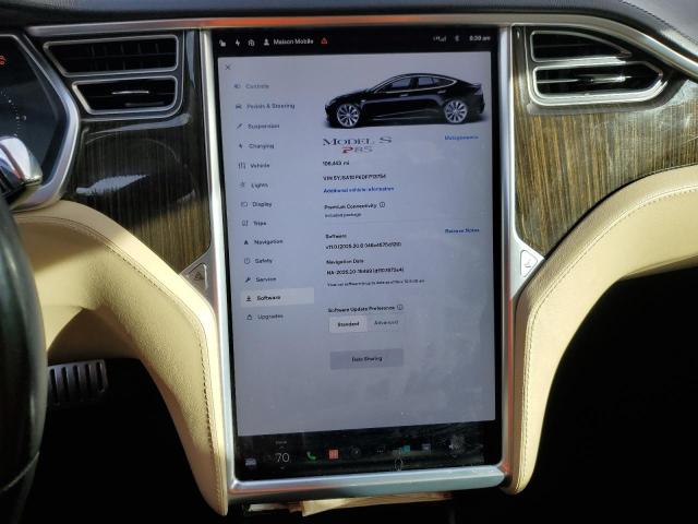 5YJSA1DP6DFP13754 - 2013 TESLA MODEL S Czarny zdjęcie 9