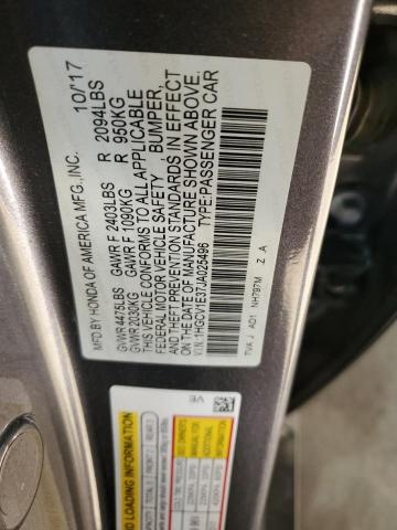 1HGCV1E37JA025496 - 2018 HONDA ACCORD SPORT Gri fotoğraf 12