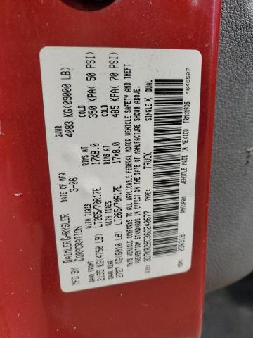 3D7KR28C36G240677 - 2006 DODGE RAM 2500 ST BURGUNDY photo 12