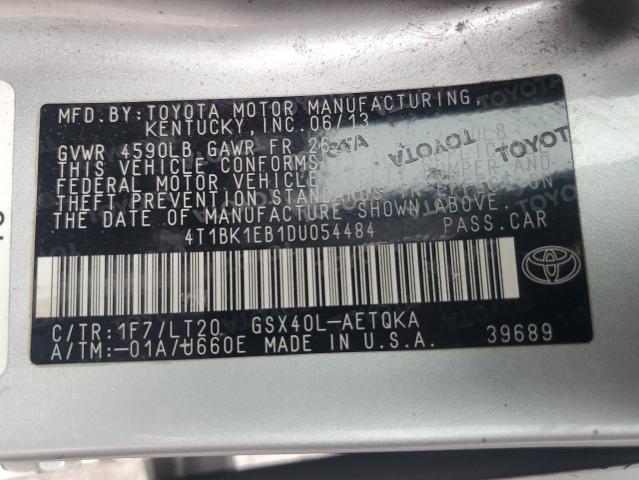 4T1BK1EB1DU054484 - 2013 TOYOTA AVALON BASE Gümüş fotoğraf 12