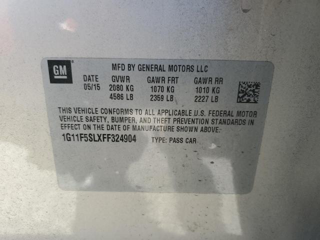 1G11F5SLXFF324904 - 2015 CHEVROLET MALIBU LTZ GOLD photo 12