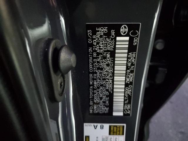 JTDBCMFE7P3010771 - 2023 TOYOTA COROLLA LE Сірий фото 12