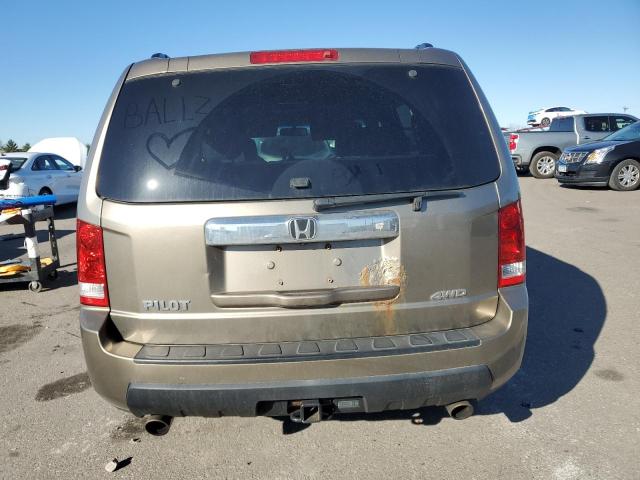 5FNYF4H61AB035814 - 2010 HONDA PILOT EXL GOLD photo 6