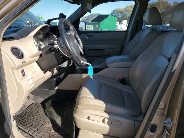 5FNYF4H61AB035814 - 2010 HONDA PILOT EXL GOLD photo 7