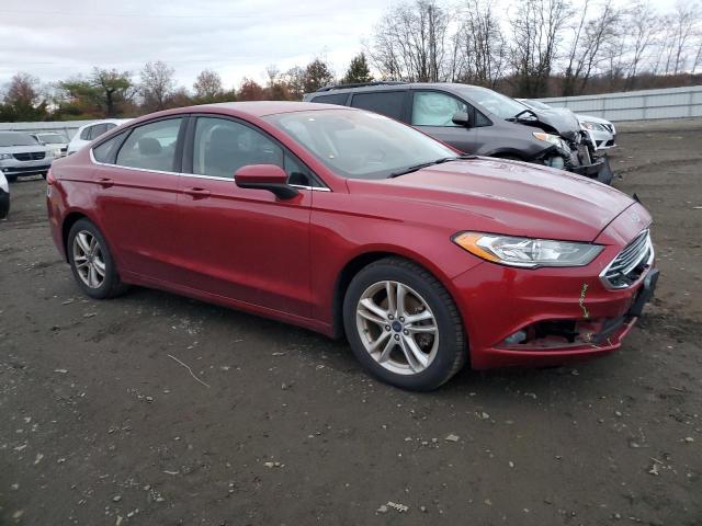 3FA6P0HD4JR237658 - 2018 FORD FUSION SE წითელი ფოტო 4