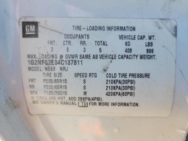 1G2NF52E34C137811 - 2004 PONTIAC GRAND AM SE1 白色 照片 13