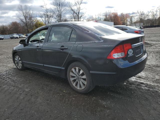 2HGFA16839H531004 - 2009 HONDA CIVIC EX BLACK photo 2