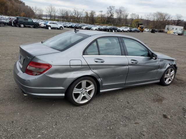 WDDGF8BB1BR161519 - 2011 MERCEDES-BENZ C 300 4MATIC GRAY photo 3