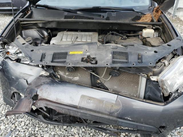 5TDZK3EH9BS047769 - 2011 TOYOTA HIGHLANDER BASE Gris foto 12