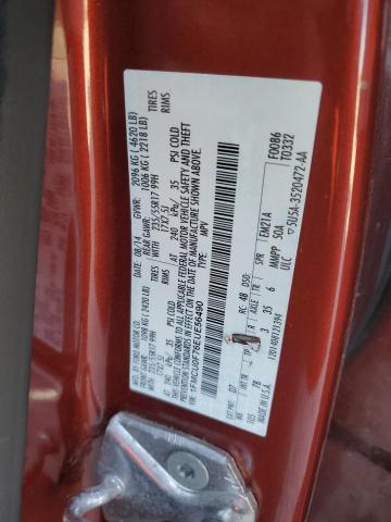 1FMCU0F76EUE56490 - 2014 FORD ESCAPE S წითელი ფოტო 13