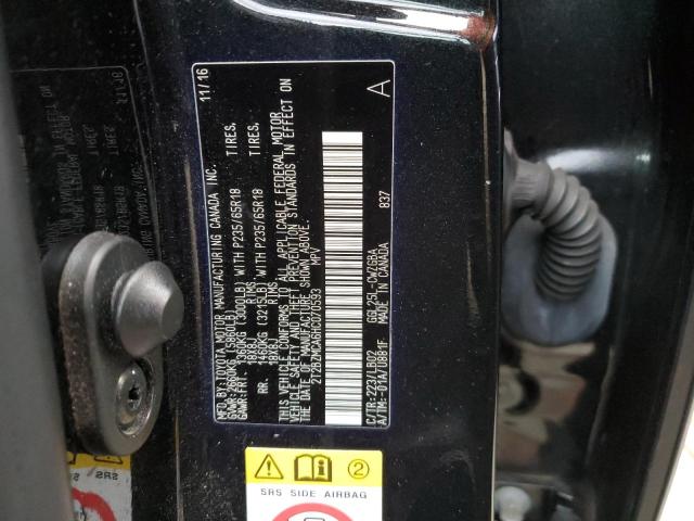 2T2BZMCA6HC070593 - 2017 LEXUS RX 350 BASE 黑色 照片 12