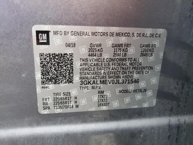 3GKALMEV0JL371546 - 2018 GMC TERRAIN SLE Boz foto 13