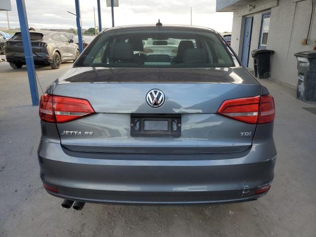 3VW3A7AJ0FM270522 - 2015 VOLKSWAGEN JETTA TDI GRAY photo 6